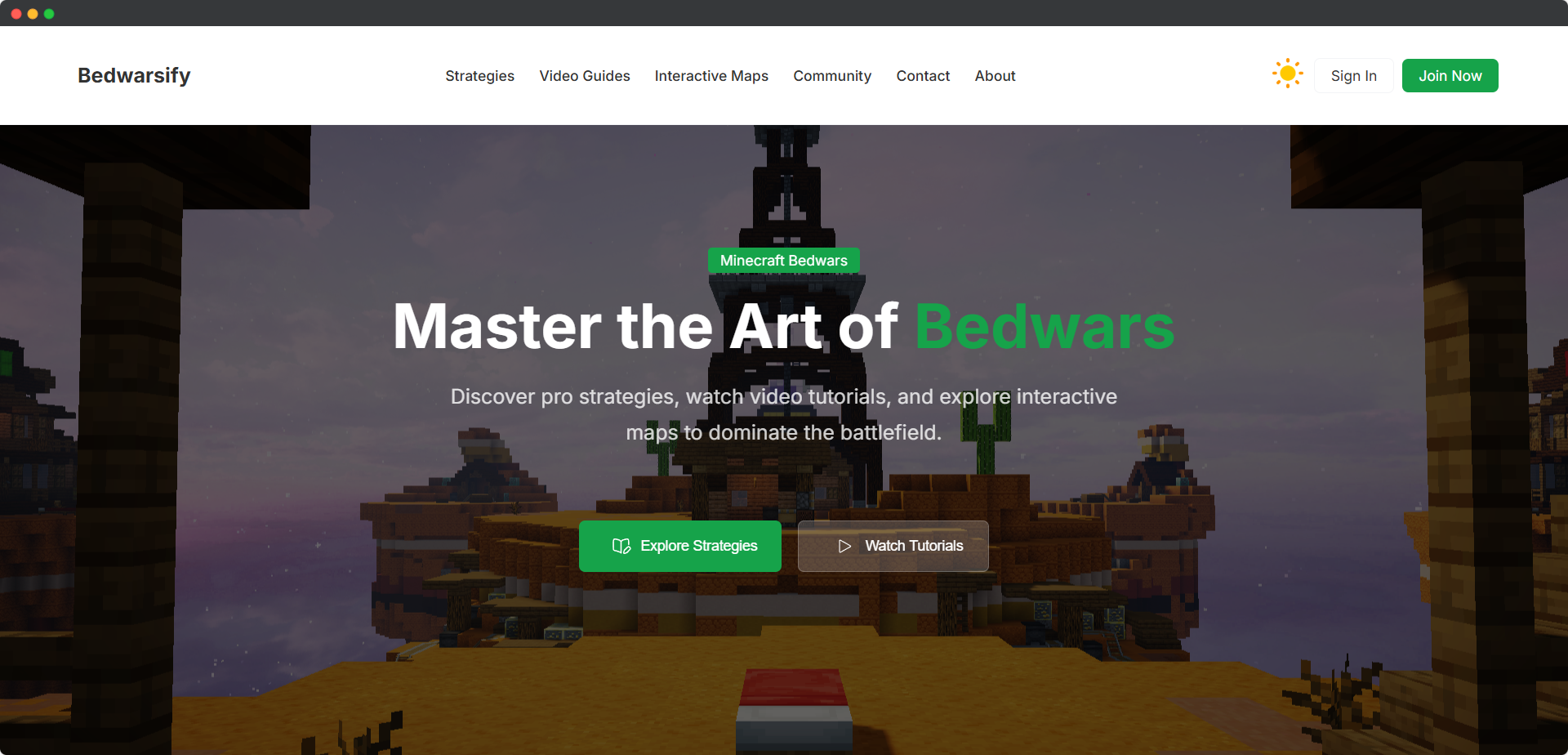 Bedwarsify-Webpage